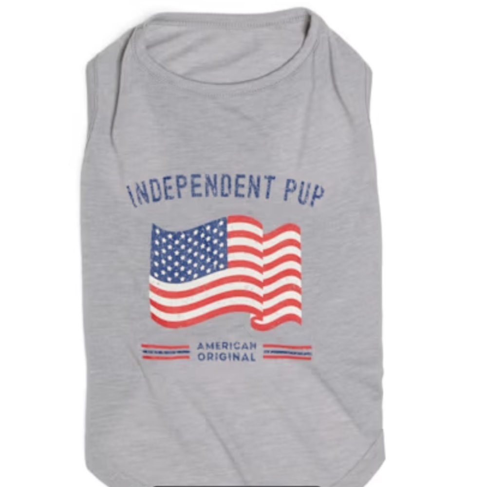 NWT patriotic flag Independence Pup t-shirt M